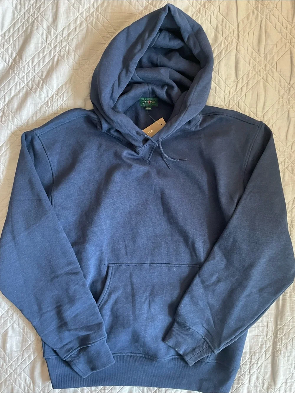 J.‎ CREW '83 fleece hoodie in Nantucket Navy Size M New! $128 CO176